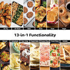 Ninja, Toaster Oven, Air Fryer, Thermometer, Toaster Oven Air Fryer Combo, Stainless Steel, Quick meals, Fries, Frozen Food, Air Fry, Dehydrate, Reheat, 13-in-1,Less Oil, Flip Away Oven, Foodi, SP351