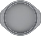 Farberware GoldenBake Bakeware Nonstick Baking Pans/Cake Pan Set, Round, Insulated, Two 8-Inch, Gray