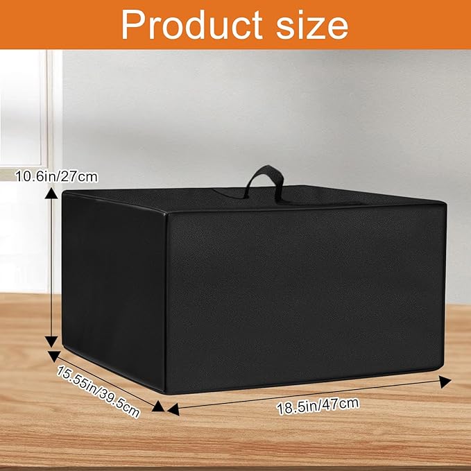 Heavy Duty Oven Cover for Breville BOV845BSS/BOV860BSS Smart Oven Pro, 15.56"D x 18.52"W x 10.64"H, 600D Heat-Resistant Oxford w/Aluminum Foil, Waterproof Oil-Proof Countertop Oven Protector