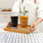 Drinking Glasses，19oz Ribbed Glassware,6 Pack Old Fashioned Glasses,Thickened glass for iced coffees, smoothies, cocktails and juices, perfect for families and parties (6)