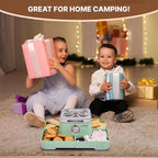 Electric Smores Maker - Indoor Smores Kit with 4 Detachable Trays, 4 Stainless Steel Forks - Flameless Smores Maker Tabletop Indoor Kit (Green)
