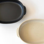 Banko Ware Au Gratin Dish for One Person Diameter 9.4 inches (24 cm), Heat Resistant, Pottery, Oven Safe, Direct Fire, Microwave and Dishwasher Safe, Beige, Made in Japan