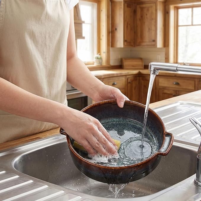 Ceramic Casserole Baking Dish -13.5 Ounces Baking Dish for Oven, Lasagna Pans, Oven Safe Durable Bakeware for Kitchen Home Decor, Banquet and Dinner, Round 2 pieces 5.5 x 5.5 Inch