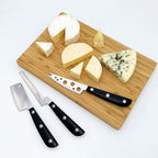 Cheese Knife - MATTSTONE HILL Soft Cheese Knife, Cheese Cutter, Premium Stainless Steel, Black Handle