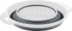 Collapsible Colanders (Strainers) for Fruit Vegetable Food Sizes 8" - 2 Quart (grey)