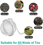 Tea Infuser Set with Dual Butterfly Pendants - NSTaygate Premium Tea Strainers for Loose Tea 304 Stainless Steel Tea Ball