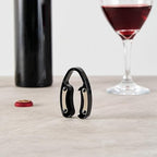 Restaurantware-Bar Lux Foil Cutter, 1 Wine Bottle Opener Accessory - Razor-Sharp Blades, Ergonomic Design, Black Plastic Bottle Seal Remover, For Wine Lovers