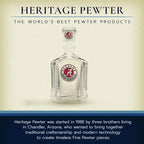 Heritage Pewter Alabama Capitol Container | 24 OZ Glass Container | Expertly Crafted Pewter Glass