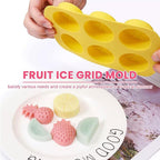 3 Pack 3D Watermelon/Lemon/Strawberry Silicone Mold, Fruit Snack Molds for Candy Chocolate Gummy Making, Non-Stick Baking Mold for Jelly Soap Ice Cube Fondant