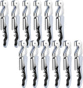 12 Pieces Professional Waiter Corkscrew Wine Openers,White Wine Keys Opener Stainless Steel Hinges Serrated Foil Cutter for Restaurant Waiters, Sommelier, Bartenders (White)