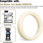 Felt Washer Replacement For Breville Espresso Machine Grinders BES870, BES878, BES880, BES980, BES990, BCG600, BCG820, Used to Clean Espresso Coffee Machines Grinder Wool Ring Accessories Parts