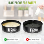 Vakoo 9 Inch Springform Pan - Nonstick, Leakproof Cheesecake Pan for Baking, Easy Release, No Parchment Paper Needed