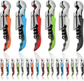 36 Pieces Wine Key wine opener Stainless wine bottle opener Fold Serrated Foil Cutter wine Key for Family, Company Party,Bars,Restaurants(6 Color)