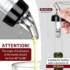 Automatic Measured Bottle Pourer - Quick Shot Spirit Measure Pourer Drinks Wine Cocktail Dispenser Home Bar Tools - 1oz/30ml (4 pack)