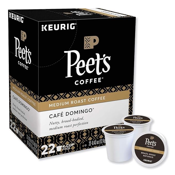 Peet's Coffee Café Domingo, Keurig K-Cups, 96 Count