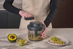 Zyliss Easy Pull Food Chopper and Manual Food Processor - Hand-Held Slicer & Dicer for Fruits & Vegetables - Easy Pull Manual Food Chopper - Cooking Gadgets & Kitchen Essentials - Easy Pull 3.0