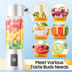 Portable Blender for Smoothies & Shakes - Cordless Personal Size Mini Blender with BAP Free Juice Cup, USB Rechargeable Suit for Sports/Picnic, Mother's Day