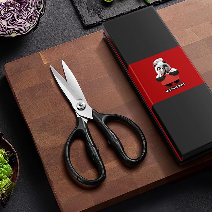 SHAN ZU 8.4" Heavy Duty Kitchen Scissors - Professional Japanese 5Cr15MoV Stainless Steel Shears, All Purpose Detachable Shears for Meat/Herbs/Poultry, Dishwasher Safe, Gift Box Included