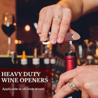 Ziliny 24 Pcs Bottle Opener Keychain Bulk Wine Bottle Beer Opener Keychain 3.27" Stainless Steel Corkscrew Waiter Corkscrew Wine Keyring Gifts for Christmas Bar Party Wedding Home (Red)