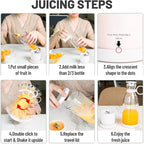 OTPEIR Portable Blender for Shakes and Smoothies with 11.83 Oz Travel Cup and Lid,Durable Stainless Steel Blades for Juice Blending Performance, White