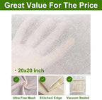 15 Pcs Cheese Cloths for Straining, 20x20 Inch Grade 100 Precut Cheese Cloth With Fabric Fine Mesh Cloth, 100% Unbleached Cotton, Reusable Muslin Cheesecloth for Straining, Juicing, Cooking Turkey