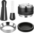 53mm Espresso Accessories Kit, 2-in-1 Distributor & Tamper, Tamper Mat, WDT Tool & Magnetic Dosing Funnel, Compatible with Delonghi & All 53mm Espresso Machines/Portafilters