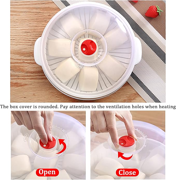 Microwave Vegetable Steamer, Microwave Steamer for Vegetables, Microwave Heating Bowl, Micro Cookware for Cooking (1 - Layer)