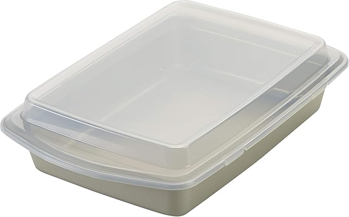 Rachael Ray Nonstick Bakeware Set without Grips includes Nonstick Bread Pan, Baking Pans, Cake Pans, Cookie Sheet / Baking Sheet - 10 Piece, Silver