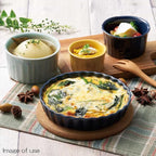 Santo 18615 Banko Ware Tart Plate, Souffle Plate, 5.9 inches (15 cm), Aqua (Blue) Made in Japan