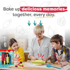 Baketivity Kids Baking Bundle – DIY Cake Pop Kit & 31-Piece Real Kids Cooking Set – Pre-Measured Kosher Ingredients, Safe Utensils, Illustrated Recipes & Video Guide – Fun Gift for Ages 6+