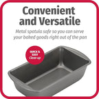 GoodCook Nonstick Loaf Pan Heavy-Duty Steel Bakeware with Easy-Clean Non-Stick Coating, Oven & Dishwasher Safe Pan, 9 x 5-Inch, Gray