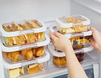 Felli Duo Loc Meal Prep Container for Refrigerator, Leak Proof Stackable Kitchen Tupperware for Leftovers Food Storage Travel Lunch Container, Christmas Gift for Her (Fridge Organizer 12pk)