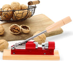 Generic Mechanical Walnut Nutcracker Clamp, Multipurpose Household Nut Opener Tool with Non-slip Handle, Red Metal Shell Cracker for Walnuts and Pecans, Kitchen Specialty Gadget for Easy