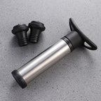 Healifty Wine Saver Vacuum Pump: Wine Preservation Pump Cylinder Set with 2 Reusable Vacuum Bottle Stoppers Tool for Home Bar and Kitchen