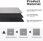 HotLive Dish Drying Mat for Kitchen Counter, Heat Resistant Drainer Mats with Non-slip Rubber Backed, Hide Stain Kitchen Super Absorbent Draining Mat, Easy to Clean Dish Rack Pad, Grey 18"x24"
