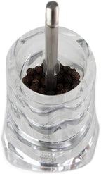 Peugeot Ouessant Acrylic and Stainless Steel Pepper Mill, 14cm/5-1/2-Inch