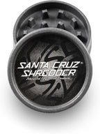 Santa Cruz Shredder Grinder for Herbs Knurled Top for Stronger Grip 2-Piece Medium 2.2 (Black)