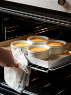 LE TAUCI Ramekins Oven Safe with Lids, 4 oz Charcuterie Boards Bowls Set for Creme brulee, Souffle, Dipping Sauces, Ceramic Food Storage Containers - 3.8 inch, Set of 4, Arctic White