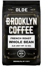 BROOKLYN COFFEE Whole Bean, French Dark Roast (2lb) Silky Smooth, Bold, Balanced - Fresh Bulk Coffee Beans Roasted Weekly in NYC