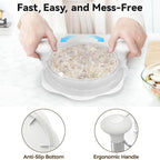 Ukeetap 10" Pro Chicken Shredder Tool Twist Large for Kitchen, BPA-Free Food-Safe Meat Grinder, Visible Chicken Breast Meat Shredder with Strong Anti-Slip Bottom & Ergonomic Handle, White