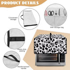 Leopard Print Toaster Oven Dust Cover, Heat-Resistant Case for Toaster Oven, Heavy Duty Washable Dust Cover Fit Most Small Appliance, (Large-18.5*22.5*12.99 inches)