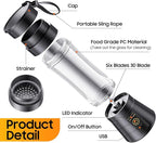 Cordless Portable Personal Size Blender - Mini Blender Make Smoothies and Shakes, 380Ml BPA Free Travel Cup, Powerful Blending Suit in Office/Home/Gym, Mother's Day
