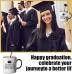 SiliFine 30 Pcs Graduation Cap Drink Stirrers Graduation Stir Sticks Coffee Stirrers Cocktail Mixers Plastic Swizzle Sticks Hot Cocoa Bar Supplies for Party Bar Coffee Tea Favors (Black)