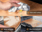 Oven Liners for Bottom of Oven - 4 Pack Large Heavy Duty Mats, 17”x25” Non-Stick Reusable Liner for Electric, Gas, Toasters, Grills - BPA & PFOA Free Kitchen Accessory to Keep It Clean (Copper)