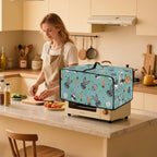 Easter Egg Bunny Carrot Print Toaster Oven Dust Cover Compatible with Most Toasters Ovens, Easter Decor Dust-proof Protector for Kitchen Small Appliance, (Large-18.5*22.5*12.99 inches)