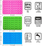 Gummy Candy Molds - Silicone Gummy Dinosaur/Marine Animal/Donut/Small Hearts Shapes/Fruit Snack Mold with 2pcs Dropper,Non-stick and Bpa Free for Mini Candy Chocolate Gummies Baking