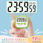 Antonki 2 Pack Classroom Timers for Kids Teachers, Magnetic Countdown Digital Kitchen Timer for Cooking, Study, Exercise, Games, Time Mangement - Loud/Silent Mode - Battery Included