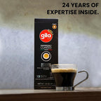 GILA Café Espresso Lungo Aluminum Coffee Capsules – Medium Roast Coffee Pods Compatible with Nespresso Original Machines – 100% Mexican Arabica with Hazelnut & Vanilla Notes, 60 Count