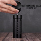 Pepper Mill, Homnoble High Output Pepper Grinder Professional Grade Heavy Duty Pepper Mill, Manual Aluminum Refillable Pepper Grinder with Upgrade Adjustable Coarseness Design