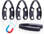 4 Pack Magnetic Wine Foil Cutter Tool, Wine Bottle Opener Accessory, Magnetic Wine Foil Cutters Wine Bottle Opening Accessories, Black (ellipse foil cutter)